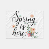 Frühling ist hier fleecedecke (Vorderseite (Horizontal))