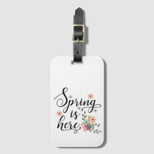 Frühling ist hier gepäckanhänger