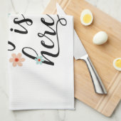 Frühling ist hier handtuch (Viertel Falte)