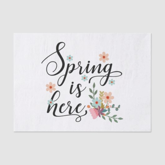 Frühling ist hier seidenpapier (Vorderseite)
