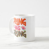 Frühling ist sprung kaffeetasse (Vorderseite Links)
