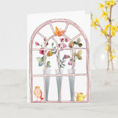 Frühling ist sprung karte (Gelbe Blume)