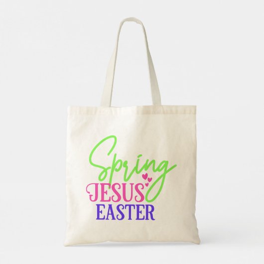 Frühling Jesus Oster Tragetasche (Rückseite)