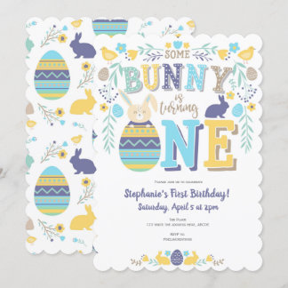 Frühling, Junge 1. Geburtstag, Ostern, Sonne Einladung