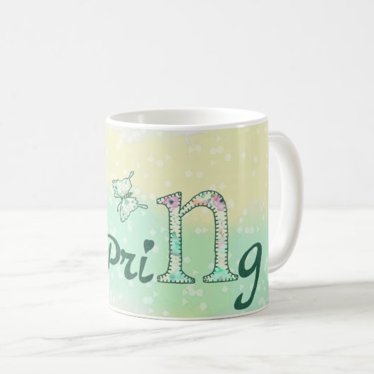 Frühling Kaffeetasse (VorderseiteRechts)