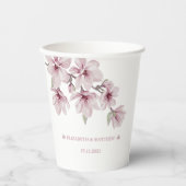 Frühling Kirsche Blossom Die Hochzeit Pappbecher (Vorderseite)