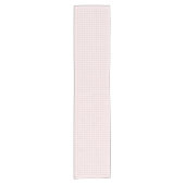 Frühling Klassischer Gingham | Sanftes Rosa Kurzer Tischläufer (Vorderseite)