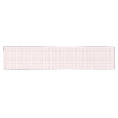 Frühling Klassischer Gingham | Sanftes Rosa Kurzer Tischläufer (Horizontal)
