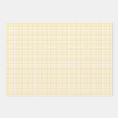 Frühling Klassisches Gingham | Buttercreme Geschenkpapier Set (Vorderseite 3)