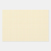 Frühling Klassisches Gingham | Buttercreme Geschenkpapier Set (Vorderseite 2)