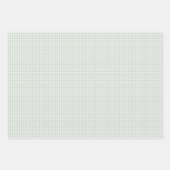 Frühling Klassisches Gingham | Gedämpfter Salbei Geschenkpapier Set (Vorderseite 3)