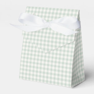 Frühling Klassisches Gingham Gedämpfter Salbei Geschenkschachtel