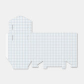 Frühling Klassisches Gingham | Puderblau Geschenkschachtel (Ungefaltet)