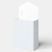 Frühling Klassisches Gingham | Puderblau Geschenkschachtel (Geöffnet)
