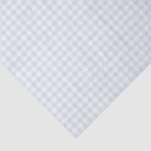 Frühling Klassisches Gingham | Puderblau Seidenpapier (Detail)