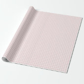 Frühling Klassisches Gingham | Sanftes Rosa Geschenkpapier (Ungerollt)