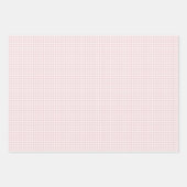 Frühling Klassisches Gingham | Sanftes Rosa Geschenkpapier Set (Vorderseite 3)