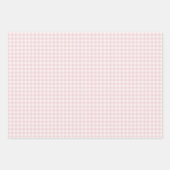 Frühling Klassisches Gingham | Sanftes Rosa Geschenkpapier Set (Vorderseite 2)