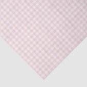 Frühling Klassisches Gingham | Sanftes Rosa Seidenpapier (Detail)