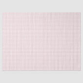 Frühling Klassisches Gingham | Sanftes Rosa Seidenpapier (Vorderseite)