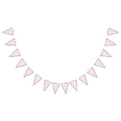 Frühling Klassisches Gingham | Soft Blush Wimpelkette (Alle)