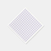Frühling Klassisches Gingham | Staubiges Lavendel Serviette (Ecke)