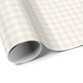 Frühling Klassisches Gingham | Weicher Leinen Geschenkpapier (Rolleneckpunkt)