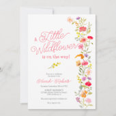 Frühling Kleine Wildblume Blütendusche Einladung (Vorderseite)