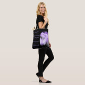 Frühling kommt Lila Tulip Tasche (Am Model)
