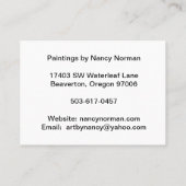 Frühling kommt schließlich Visitenkarte (Rückseite)