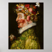 Frühling, La Primavera von Giuseppe Arcimboldo Poster (Vorne)