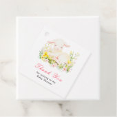 Frühling Lamm Baby Shower Geschenkanhänger (Beispiel)