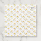 Frühling Lamm Baby Shower Geschenkanhänger (Rückseite)