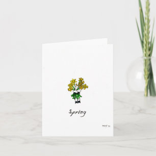"Frühling", leere Grußkarte Karte