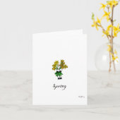 "Frühling", leere Grußkarte Karte (Gelbe Blume)