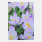 Frühling Lila Crocus Blooms Küchentücher (Vertikal)