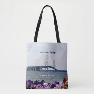 Frühling Mackinac Brücken-St. Ignace ganz über Tasche