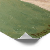 Frühling: Margot Stehend in einem Garten | 1900 Poster (Ecke)