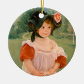 Frühling: Margot Stehend in einem Garten | Mary Ca Keramik Ornament (Vorne)