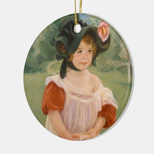 Frühling: Margot Stehend in einem Garten | Mary Ca Keramik Ornament (Links)