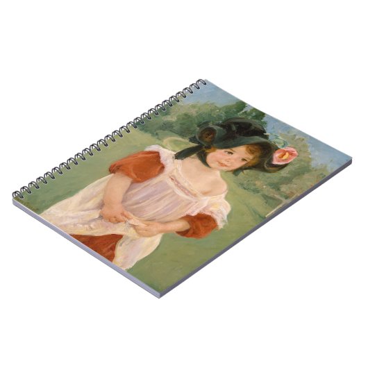 Frühling: Margot Stehend in einem Garten | Mary Ca Notizblock (Linke Seite)