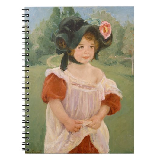 Frühling: Margot Stehend in einem Garten | Mary Ca Notizblock (Vorderseite)