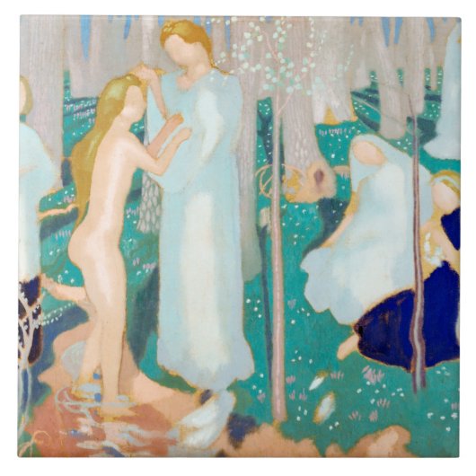 Frühling, Maurice Denis Fliese (Vorderseite)