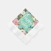 Frühling Minze Frohe Ostern Serviette (Ecke)