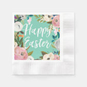 Frühling Minze Frohe Ostern Serviette (Vorderseite)