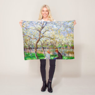 Frühling, Monet Fleecedecke