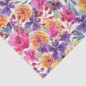 Frühling Multicolor Aquarellblüte Seidenpapier (Ausschnitt)