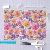 Frühling Multicolor Aquarellblüte Seidenpapier (Handwerk)