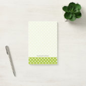 Frühling Muster mit weißen Punkten Post-it Klebezettel (Büro)