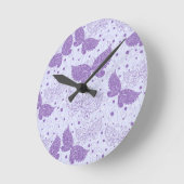 Frühling Muster Runde Wanduhr (Winkel)